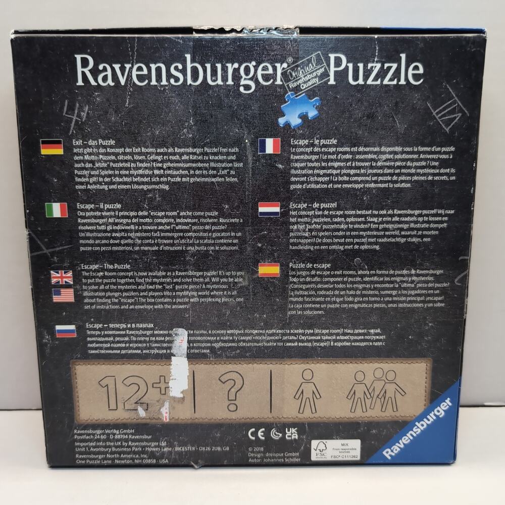 Ravensburger Escape Puzzle 759 Artist Studios Complete Solution Envelope Opened - Picture 5 of 10